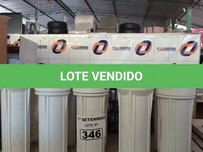 LOTE 346 - 10 FILTROS PARA CAIXA D’AGUA TIPO CAVALETE. (NO ESTADO) ATENÇÃO! FAZER A VISITAÇÃO ANTES DE ARREMATAR, NÃO SABEMOS SE FUNCIONA. LEILÃO NÃO TEM GARANTIA E NEM DEVOLUÇÃO, SUJEITO A POSSÍVEIS AVARIAS VISÍVEIS/OCULTAS E/OU AUSÊNCIA DE COMPONENTES.