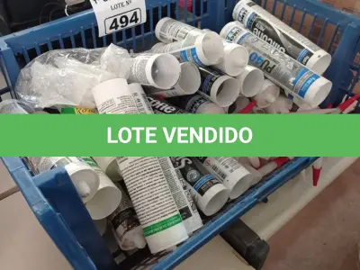 LOTE 494 - 01 LOTE COM VÁRIAS BISNAGAS DE SILICONE DIVERSOS. (NO ESTADO) ATENÇÃO! FAZER A VISITAÇÃO ANTES DE ARREMATAR, NÃO SABEMOS SE FUNCIONA. LEILÃO NÃO TEM GARANTIA E NEM DEVOLUÇÃO, SUJEITO A POSSÍVEIS AVARIAS VISÍVEIS/OCULTAS E/OU AUSÊNCIA DE COMPONENTES.