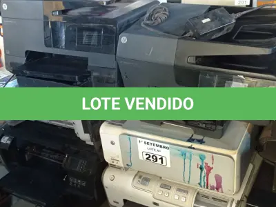 LOTE 291 - 10 IMPRESSORAS MARCAS E MODELOS DIVERSOS PARA RETIRADA DE PEÇAS. (NO ESTADO) ATENÇÃO! FAZER A VISITAÇÃO ANTES DE ARREMATAR, NÃO SABEMOS SE FUNCIONA. LEILÃO NÃO TEM GARANTIA E NEM DEVOLUÇÃO, SUJEITO A POSSÍVEIS AVARIAS VISÍVEIS/OCULTAS E/OU AUSÊNCIA DE COMPONENTES.