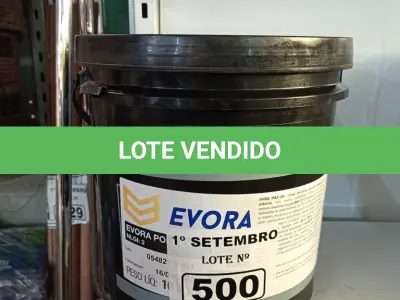 LOTE 500 - 01 BALDE DE GRAXA EVORA POLY EX NLGI:2 10 KG. (NO ESTADO) ATENÇÃO! FAZER A VISITAÇÃO ANTES DE ARREMATAR, NÃO SABEMOS SE FUNCIONA. LEILÃO NÃO TEM GARANTIA E NEM DEVOLUÇÃO, SUJEITO A POSSÍVEIS AVARIAS VISÍVEIS/OCULTAS E/OU AUSÊNCIA DE COMPONENTES.
