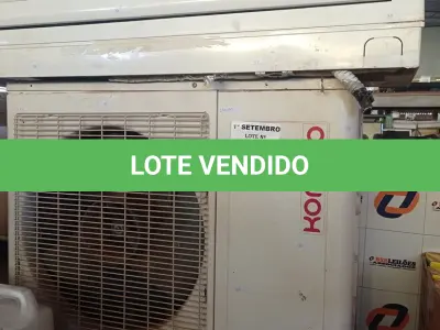 LOTE 359 - 01 AR CONDICIONADO MARCA KOMECO 28000BTU. (NO ESTADO) ATENÇÃO! FAZER A VISITAÇÃO ANTES DE ARREMATAR, NÃO SABEMOS SE FUNCIONA. LEILÃO NÃO TEM GARANTIA E NEM DEVOLUÇÃO, SUJEITO A POSSÍVEIS AVARIAS VISÍVEIS/OCULTAS E/OU AUSÊNCIA DE COMPONENTES.