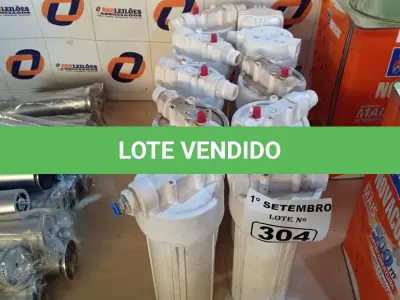 LOTE 304 - 10 FILTROS PARA CAIXA D’AGUA TIPO CAVALETE. (NO ESTADO) ATENÇÃO! FAZER A VISITAÇÃO ANTES DE ARREMATAR, NÃO SABEMOS SE FUNCIONA. LEILÃO NÃO TEM GARANTIA E NEM DEVOLUÇÃO, SUJEITO A POSSÍVEIS AVARIAS VISÍVEIS/OCULTAS E/OU AUSÊNCIA DE COMPONENTES.