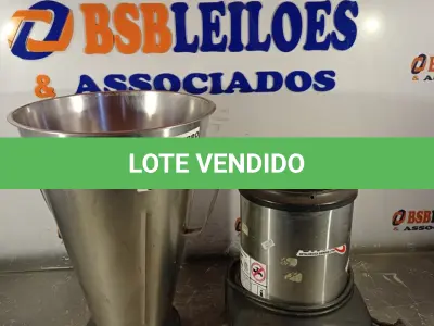 LOTE 455 - 01 LIQUIDIFICADOR INDUSTRIAL. (NO ESTADO) ATENÇÃO! FAZER A VISITAÇÃO ANTES DE ARREMATAR, NÃO SABEMOS SE FUNCIONA. LEILÃO NÃO TEM GARANTIA E NEM DEVOLUÇÃO, SUJEITO A POSSÍVEIS AVARIAS VISÍVEIS/OCULTAS E/OU AUSÊNCIA DE COMPONENTES.