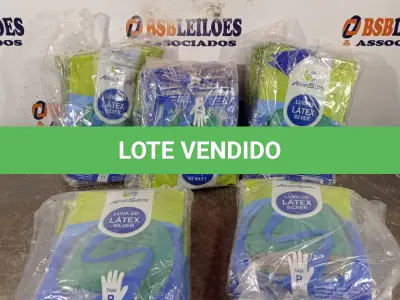 LOTE 327 - 05 PACOTES DE LUVAS DE LÁTEX SILVER TAMANHO “P”. (NO ESTADO) ATENÇÃO! FAZER A VISITAÇÃO ANTES DE ARREMATAR, NÃO SABEMOS SE FUNCIONA. LEILÃO NÃO TEM GARANTIA E NEM DEVOLUÇÃO, SUJEITO A POSSÍVEIS AVARIAS VISÍVEIS/OCULTAS E/OU AUSÊNCIA DE COMPONENTES.