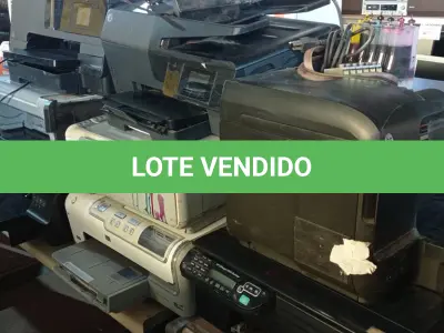 LOTE 291 - 10 IMPRESSORAS MARCAS E MODELOS DIVERSOS PARA RETIRADA DE PEÇAS. (NO ESTADO) ATENÇÃO! FAZER A VISITAÇÃO ANTES DE ARREMATAR, NÃO SABEMOS SE FUNCIONA. LEILÃO NÃO TEM GARANTIA E NEM DEVOLUÇÃO, SUJEITO A POSSÍVEIS AVARIAS VISÍVEIS/OCULTAS E/OU AUSÊNCIA DE COMPONENTES.