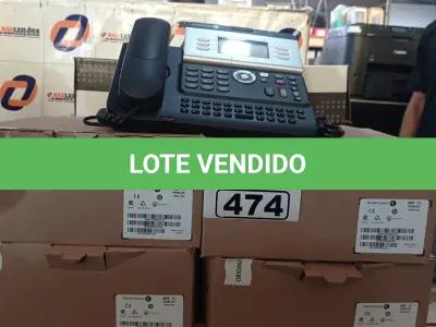 LOTE 474 - 01 LOTE COM VÁRIOS APARELHOS DE TELEFONE ALCATEL-LUCENT. (NO ESTADO) ATENÇÃO! FAZER A VISITAÇÃO ANTES DE ARREMATAR, NÃO SABEMOS SE FUNCIONA. LEILÃO NÃO TEM GARANTIA E NEM DEVOLUÇÃO, SUJEITO A POSSÍVEIS AVARIAS VISÍVEIS/OCULTAS E/OU AUSÊNCIA DE COMPONENTES.