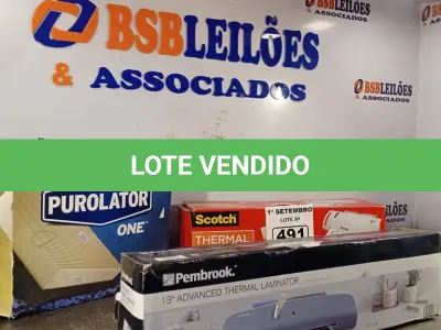 LOTE 491 - 01 FILTRO DE AR MODELO A56314 E 02 IMPRESSORAS SENDO 01 PEMBROOK THERMAL LAMINATOR. (NO ESTADO) ATENÇÃO! FAZER A VISITAÇÃO ANTES DE ARREMATAR, NÃO SABEMOS SE FUNCIONA. LEILÃO NÃO TEM GARANTIA E NEM DEVOLUÇÃO, SUJEITO A POSSÍVEIS AVARIAS VISÍVEIS/OCULTAS E/OU AUSÊNCIA DE COMPONENTES.