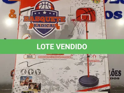 LOTE 386 - 01 CESTA DE BASQUETE DE BRINQUEDO. (NO ESTADO) ATENÇÃO! FAZER A VISITAÇÃO ANTES DE ARREMATAR, NÃO SABEMOS SE FUNCIONA. LEILÃO NÃO TEM GARANTIA E NEM DEVOLUÇÃO, SUJEITO A POSSÍVEIS AVARIAS VISÍVEIS/OCULTAS E/OU AUSÊNCIA DE COMPONENTES.