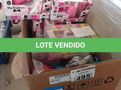 LOTE 495 - 01 LOTE COM VÁRIOS BRINQUEDOS COM AVARIAS. (NO ESTADO) ATENÇÃO! FAZER A VISITAÇÃO ANTES DE ARREMATAR, NÃO SABEMOS SE FUNCIONA. LEILÃO NÃO TEM GARANTIA E NEM DEVOLUÇÃO, SUJEITO A POSSÍVEIS AVARIAS VISÍVEIS/OCULTAS E/OU AUSÊNCIA DE COMPONENTES.
