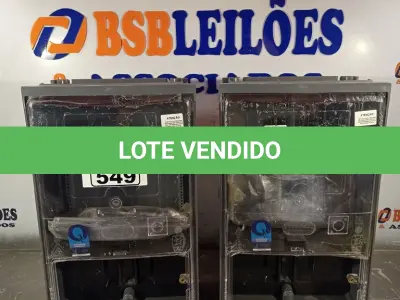 LOTE 549 - 02 QUADROS PARA MEDIDOR DE ENERGIA. (NO ESTADO) ATENÇÃO! FAZER A VISITAÇÃO ANTES DE ARREMATAR, NÃO SABEMOS SE FUNCIONA. LEILÃO NÃO TEM GARANTIA E NEM DEVOLUÇÃO, SUJEITO A POSSÍVEIS AVARIAS VISÍVEIS/OCULTAS E/OU AUSÊNCIA DE COMPONENTES.