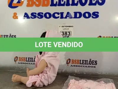 LOTE 383 - 01 BONECA BEBE REBORN. (NO ESTADO) ATENÇÃO! FAZER A VISITAÇÃO ANTES DE ARREMATAR, NÃO SABEMOS SE FUNCIONA. LEILÃO NÃO TEM GARANTIA E NEM DEVOLUÇÃO, SUJEITO A POSSÍVEIS AVARIAS VISÍVEIS/OCULTAS E/OU AUSÊNCIA DE COMPONENTES.