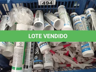 LOTE 494 - 01 LOTE COM VÁRIAS BISNAGAS DE SILICONE DIVERSOS. (NO ESTADO) ATENÇÃO! FAZER A VISITAÇÃO ANTES DE ARREMATAR, NÃO SABEMOS SE FUNCIONA. LEILÃO NÃO TEM GARANTIA E NEM DEVOLUÇÃO, SUJEITO A POSSÍVEIS AVARIAS VISÍVEIS/OCULTAS E/OU AUSÊNCIA DE COMPONENTES.