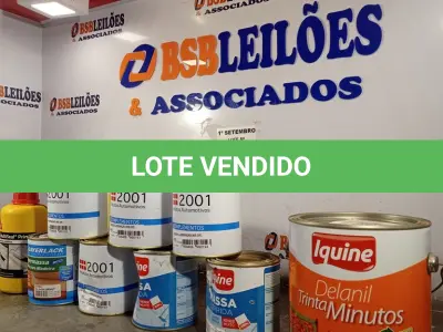 LOTE 480 - 04 LATAS DE ADESIVO PARA LAMINAÇÃO 900GR, 01 LATA DE MASSA PARA MADEIRA, 02 LATAS DE MASSA CORRIDA 1,35KG, 01 FRASCO DE PRIMER PARA FITAS ASFÁLTICAS 1 LITRO, 01 GALÃO DE VEDALIT E 01 GALÃO DE ESMALTE SINTÉTICO IQUINE 3,6L NA COR VERMELHO VINHO. (NO ESTADO) ATENÇÃO! FAZER A VISITAÇÃO ANTES DE ARREMATAR, NÃO SABEMOS SE FUNCIONA. LEILÃO NÃO TEM GARANTIA E NEM DEVOLUÇÃO, SUJEITO A POSSÍVEIS AVARIAS VISÍVEIS/OCULTAS E/OU AUSÊNCIA DE COMPONENTES.