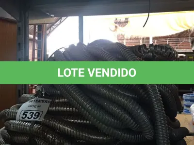 LOTE 539 - 02 ROLOS DE MANGUEIRA COPEX EM METAL. (NO ESTADO) ATENÇÃO! FAZER A VISITAÇÃO ANTES DE ARREMATAR, NÃO SABEMOS SE FUNCIONA. LEILÃO NÃO TEM GARANTIA E NEM DEVOLUÇÃO, SUJEITO A POSSÍVEIS AVARIAS VISÍVEIS/OCULTAS E/OU AUSÊNCIA DE COMPONENTES.