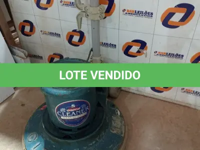 LOTE 534 - 01 ENCERADEIRA INDUSTRIAL MARCA CLEANER. (NO ESTADO) ATENÇÃO! FAZER A VISITAÇÃO ANTES DE ARREMATAR, NÃO SABEMOS SE FUNCIONA. LEILÃO NÃO TEM GARANTIA E NEM DEVOLUÇÃO, SUJEITO A POSSÍVEIS AVARIAS VISÍVEIS/OCULTAS E/OU AUSÊNCIA DE COMPONENTES.