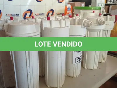 LOTE 346 - 10 FILTROS PARA CAIXA D’AGUA TIPO CAVALETE. (NO ESTADO) ATENÇÃO! FAZER A VISITAÇÃO ANTES DE ARREMATAR, NÃO SABEMOS SE FUNCIONA. LEILÃO NÃO TEM GARANTIA E NEM DEVOLUÇÃO, SUJEITO A POSSÍVEIS AVARIAS VISÍVEIS/OCULTAS E/OU AUSÊNCIA DE COMPONENTES.