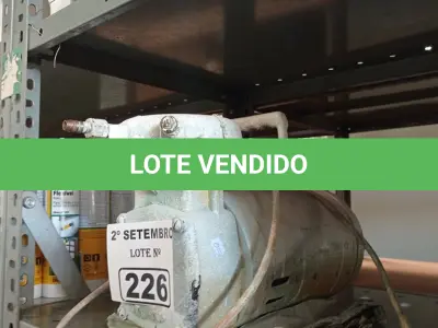 LOTE 226 - 01 COMPRESSOR DE AR DIRETO. (NO ESTADO) ATENÇÃO! FAZER A VISITAÇÃO ANTES DE ARREMATAR, NÃO SABEMOS SE FUNCIONA. LEILÃO NÃO TEM GARANTIA E NEM DEVOLUÇÃO, SUJEITO A POSSÍVEIS AVARIAS VISÍVEIS/OCULTAS E/OU AUSÊNCIA DE COMPONENTES.