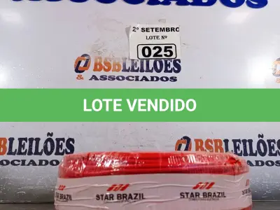 LOTE 025 - 01 ROLO DE CABO FLEXÍVEL 100M 1X2,5MM NA COR VERMELHA(NOVO). (NO ESTADO) ATENÇÃO! FAZER A VISITAÇÃO ANTES DE ARREMATAR, NÃO SABEMOS SE FUNCIONA. LEILÃO NÃO TEM GARANTIA E NEM DEVOLUÇÃO, SUJEITO A POSSÍVEIS AVARIAS VISÍVEIS/OCULTAS E/OU AUSÊNCIA DE COMPONENTES.
