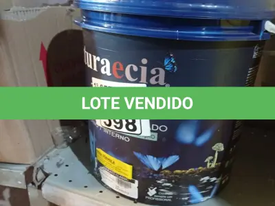LOTE 598 - 01 BALDE DE REVESTIMENTO TEXTURIZADO HIDRORREPELENTE ANTIMOFO COR BRANCO BASE 25KG. (NO ESTADO) ATENÇÃO! FAZER A VISITAÇÃO ANTES DE ARREMATAR, NÃO SABEMOS SE FUNCIONA. LEILÃO NÃO TEM GARANTIA E NEM DEVOLUÇÃO, SUJEITO A POSSÍVEIS AVARIAS VISÍVEIS/OCULTAS E/OU AUSÊNCIA DE COMPONENTES.