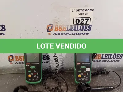 LOTE 027 - 01 MEDIDOR DE LUMINOSIDADE E 03 ANEMÔMETROS. (NO ESTADO) ATENÇÃO! FAZER A VISITAÇÃO ANTES DE ARREMATAR, NÃO SABEMOS SE FUNCIONA. LEILÃO NÃO TEM GARANTIA E NEM DEVOLUÇÃO, SUJEITO A POSSÍVEIS AVARIAS VISÍVEIS/OCULTAS E/OU AUSÊNCIA DE COMPONENTES.