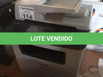 LOTE 114 - 01 IMPRESSORA MULTIFUNCIONAL MARCA SAMSUNG MODELO SCX-5835NX. (NO ESTADO) ATENÇÃO! FAZER A VISITAÇÃO ANTES DE ARREMATAR, NÃO SABEMOS SE FUNCIONA. LEILÃO NÃO TEM GARANTIA E NEM DEVOLUÇÃO, SUJEITO A POSSÍVEIS AVARIAS VISÍVEIS/OCULTAS E/OU AUSÊNCIA DE COMPONENTES.