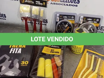 LOTE 092 - 01 TRENA 30METROS, ESCOVA DE AÇO, PINCEIS, KIT PINTURA, 02 DISCOS E 01 KIT BROCA. (NO ESTADO) ATENÇÃO! FAZER A VISITAÇÃO ANTES DE ARREMATAR, NÃO SABEMOS SE FUNCIONA. LEILÃO NÃO TEM GARANTIA E NEM DEVOLUÇÃO, SUJEITO A POSSÍVEIS AVARIAS VISÍVEIS/OCULTAS E/OU AUSÊNCIA DE COMPONENTES.