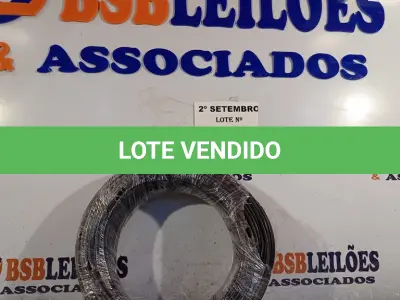 LOTE 185 - 01 ROLO DE CABO FLEXÍVEL 100M 1X4MM NA COR PRETA(NOVO). (NO ESTADO) ATENÇÃO! FAZER A VISITAÇÃO ANTES DE ARREMATAR, NÃO SABEMOS SE FUNCIONA. LEILÃO NÃO TEM GARANTIA E NEM DEVOLUÇÃO, SUJEITO A POSSÍVEIS AVARIAS VISÍVEIS/OCULTAS E/OU AUSÊNCIA DE COMPONENTES.