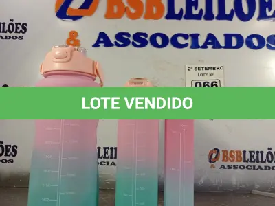 LOTE 066 - 01 KIT GARRAFA MOTIVACIONAL COM 03 PEÇAS. (NO ESTADO) ATENÇÃO! FAZER A VISITAÇÃO ANTES DE ARREMATAR, NÃO SABEMOS SE FUNCIONA. LEILÃO NÃO TEM GARANTIA E NEM DEVOLUÇÃO, SUJEITO A POSSÍVEIS AVARIAS VISÍVEIS/OCULTAS E/OU AUSÊNCIA DE COMPONENTES.