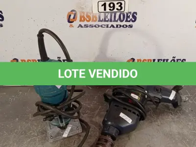 LOTE 193 - 01 TUPIA E 01 FURADEIRA. (NO ESTADO) ATENÇÃO! FAZER A VISITAÇÃO ANTES DE ARREMATAR, NÃO SABEMOS SE FUNCIONA. LEILÃO NÃO TEM GARANTIA E NEM DEVOLUÇÃO, SUJEITO A POSSÍVEIS AVARIAS VISÍVEIS/OCULTAS E/OU AUSÊNCIA DE COMPONENTES.
