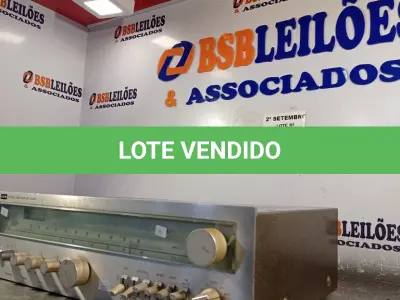 LOTE 163 - 01 STÉREO RECEIVER CCE SR-2000. (NO ESTADO) ATENÇÃO! FAZER A VISITAÇÃO ANTES DE ARREMATAR, NÃO SABEMOS SE FUNCIONA. LEILÃO NÃO TEM GARANTIA E NEM DEVOLUÇÃO, SUJEITO A POSSÍVEIS AVARIAS VISÍVEIS/OCULTAS E/OU AUSÊNCIA DE COMPONENTES.