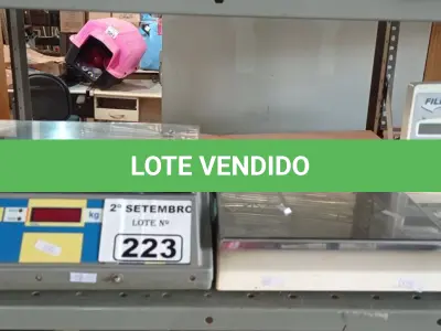 LOTE 223 - 02 BALANÇAS MARCAS E MODELOS DIVERSOS. (NO ESTADO) ATENÇÃO! FAZER A VISITAÇÃO ANTES DE ARREMATAR, NÃO SABEMOS SE FUNCIONA. LEILÃO NÃO TEM GARANTIA E NEM DEVOLUÇÃO, SUJEITO A POSSÍVEIS AVARIAS VISÍVEIS/OCULTAS E/OU AUSÊNCIA DE COMPONENTES.