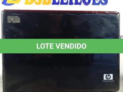 LOTE 002 - 01 NOTEBOOK MARCA HP MODELO PAVILON DV6000. (NO ESTADO) ATENÇÃO! FAZER A VISITAÇÃO ANTES DE ARREMATAR, NÃO SABEMOS SE FUNCIONA. LEILÃO NÃO TEM GARANTIA E NEM DEVOLUÇÃO, SUJEITO A POSSÍVEIS AVARIAS VISÍVEIS/OCULTAS E/OU AUSÊNCIA DE COMPONENTES.