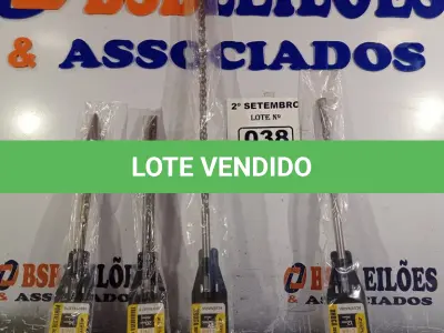 LOTE 038 - 01 KIT BROCAS. (NO ESTADO) ATENÇÃO! FAZER A VISITAÇÃO ANTES DE ARREMATAR, NÃO SABEMOS SE FUNCIONA. LEILÃO NÃO TEM GARANTIA E NEM DEVOLUÇÃO, SUJEITO A POSSÍVEIS AVARIAS VISÍVEIS/OCULTAS E/OU AUSÊNCIA DE COMPONENTES.