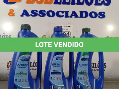 LOTE 594 - 03 LITROS DE ATCLLOR, PH+ ELEVADOR DE PH LÍQUIDO PARA TODOS OS TIPOS DE PISCINAS. (NO ESTADO) ATENÇÃO! FAZER A VISITAÇÃO ANTES DE ARREMATAR, NÃO SABEMOS SE FUNCIONA. LEILÃO NÃO TEM GARANTIA E NEM DEVOLUÇÃO, SUJEITO A POSSÍVEIS AVARIAS VISÍVEIS/OCULTAS E/OU AUSÊNCIA DE COMPONENTES.
