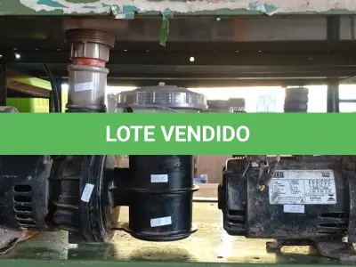 LOTE 157 - 02 BOMBAS D’AGUA MARCAS E MODELOS DIVERSOS. (NO ESTADO) ATENÇÃO! FAZER A VISITAÇÃO ANTES DE ARREMATAR, NÃO SABEMOS SE FUNCIONA. LEILÃO NÃO TEM GARANTIA E NEM DEVOLUÇÃO, SUJEITO A POSSÍVEIS AVARIAS VISÍVEIS/OCULTAS E/OU AUSÊNCIA DE COMPONENTES.