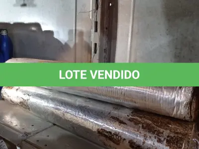 LOTE 597 - 02 ROLOS DE MANTA ASFÁLTICA MULTIUSO. (NO ESTADO) ATENÇÃO! FAZER A VISITAÇÃO ANTES DE ARREMATAR, NÃO SABEMOS SE FUNCIONA. LEILÃO NÃO TEM GARANTIA E NEM DEVOLUÇÃO, SUJEITO A POSSÍVEIS AVARIAS VISÍVEIS/OCULTAS E/OU AUSÊNCIA DE COMPONENTES.