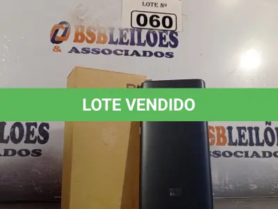 LOTE 060 - 01 CELULAR REDMI. (NO ESTADO) ATENÇÃO! FAZER A VISITAÇÃO ANTES DE ARREMATAR, NÃO SABEMOS SE FUNCIONA. LEILÃO NÃO TEM GARANTIA E NEM DEVOLUÇÃO, SUJEITO A POSSÍVEIS AVARIAS VISÍVEIS/OCULTAS E/OU AUSÊNCIA DE COMPONENTES.
