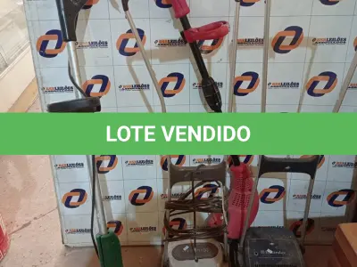 LOTE 620 - 02 ENCERADEIRAS E 02 CORTADORES DE GRAMA MARCAS E MODELOS DIVERSOS COM AVARIAS. (NO ESTADO) ATENÇÃO! FAZER A VISITAÇÃO ANTES DE ARREMATAR, NÃO SABEMOS SE FUNCIONA. LEILÃO NÃO TEM GARANTIA E NEM DEVOLUÇÃO, SUJEITO A POSSÍVEIS AVARIAS VISÍVEIS/OCULTAS E/OU AUSÊNCIA DE COMPONENTES.