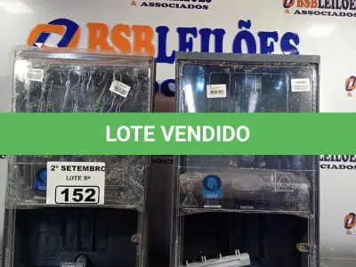LOTE 152 - 03 QUADROS PARA MEDIDOR DE ENERGIA. (NO ESTADO) ATENÇÃO! FAZER A VISITAÇÃO ANTES DE ARREMATAR, NÃO SABEMOS SE FUNCIONA. LEILÃO NÃO TEM GARANTIA E NEM DEVOLUÇÃO, SUJEITO A POSSÍVEIS AVARIAS VISÍVEIS/OCULTAS E/OU AUSÊNCIA DE COMPONENTES.
