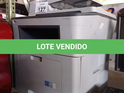 LOTE 127 - 01 IMPRESSORA MULTIFUNCIONAL MARCA SAMSUNG MODELO SCX-5835NX. (NO ESTADO) ATENÇÃO! FAZER A VISITAÇÃO ANTES DE ARREMATAR, NÃO SABEMOS SE FUNCIONA. LEILÃO NÃO TEM GARANTIA E NEM DEVOLUÇÃO, SUJEITO A POSSÍVEIS AVARIAS VISÍVEIS/OCULTAS E/OU AUSÊNCIA DE COMPONENTES.