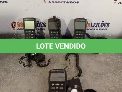 LOTE 017 - 04 MEDIDORES DE LUMINOSIDADE. (NO ESTADO) ATENÇÃO! FAZER A VISITAÇÃO ANTES DE ARREMATAR, NÃO SABEMOS SE FUNCIONA. LEILÃO NÃO TEM GARANTIA E NEM DEVOLUÇÃO, SUJEITO A POSSÍVEIS AVARIAS VISÍVEIS/OCULTAS E/OU AUSÊNCIA DE COMPONENTES.