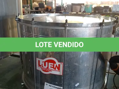 LOTE 144 - 01 INSTRUMENTO MUSICAL (SURDO). (NO ESTADO) ATENÇÃO! FAZER A VISITAÇÃO ANTES DE ARREMATAR, NÃO SABEMOS SE FUNCIONA. LEILÃO NÃO TEM GARANTIA E NEM DEVOLUÇÃO, SUJEITO A POSSÍVEIS AVARIAS VISÍVEIS/OCULTAS E/OU AUSÊNCIA DE COMPONENTES.