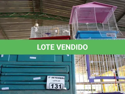 LOTE 131 - 01 RISCADOR PARA PISOS, 01 MALETA PARA FERRAMENTAS “VAZIA” E 03 GAIOLAS PARA HAMSTER MODELOS DIVERSOS.  (NO ESTADO) ATENÇÃO! FAZER A VISITAÇÃO ANTES DE ARREMATAR, NÃO SABEMOS SE FUNCIONA. LEILÃO NÃO TEM GARANTIA E NEM DEVOLUÇÃO, SUJEITO A POSSÍVEIS AVARIAS VISÍVEIS/OCULTAS E/OU AUSÊNCIA DE COMPONENTES.