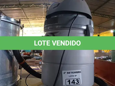 LOTE 143 - 01 ASPIRADOR DE PÓ MARCA PROSDÓCIMO. (NO ESTADO) ATENÇÃO! FAZER A VISITAÇÃO ANTES DE ARREMATAR, NÃO SABEMOS SE FUNCIONA. LEILÃO NÃO TEM GARANTIA E NEM DEVOLUÇÃO, SUJEITO A POSSÍVEIS AVARIAS VISÍVEIS/OCULTAS E/OU AUSÊNCIA DE COMPONENTES.
