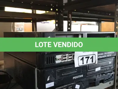 LOTE 171 - 02 CPU’S MARCAS POSITIVO. (NO ESTADO) ATENÇÃO! FAZER A VISITAÇÃO ANTES DE ARREMATAR, NÃO SABEMOS SE FUNCIONA. LEILÃO NÃO TEM GARANTIA E NEM DEVOLUÇÃO, SUJEITO A POSSÍVEIS AVARIAS VISÍVEIS/OCULTAS E/OU AUSÊNCIA DE COMPONENTES.
