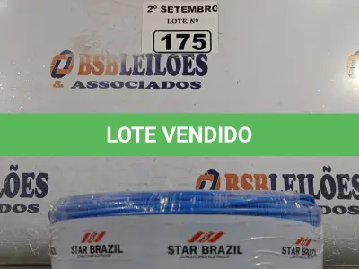 LOTE 175 - 01 ROLO DE CABO FLEXÍVEL 100M 1X2,5MM NA COR AZUL(NOVO). (NO ESTADO) ATENÇÃO! FAZER A VISITAÇÃO ANTES DE ARREMATAR, NÃO SABEMOS SE FUNCIONA. LEILÃO NÃO TEM GARANTIA E NEM DEVOLUÇÃO, SUJEITO A POSSÍVEIS AVARIAS VISÍVEIS/OCULTAS E/OU AUSÊNCIA DE COMPONENTES.