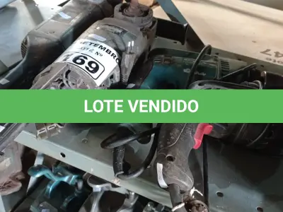 LOTE 169 - 02 FURADEIRAS E 02 ESMERILHADEIRAS MARCAS E MODELOS DIVERSOS PARA RETIRADA DE PEÇAS. (NO ESTADO) ATENÇÃO! FAZER A VISITAÇÃO ANTES DE ARREMATAR, NÃO SABEMOS SE FUNCIONA. LEILÃO NÃO TEM GARANTIA E NEM DEVOLUÇÃO, SUJEITO A POSSÍVEIS AVARIAS VISÍVEIS/OCULTAS E/OU AUSÊNCIA DE COMPONENTES.