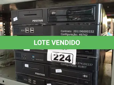 LOTE 224 - 02 CPU’S MARCAS POSITIVO. (NO ESTADO) ATENÇÃO! FAZER A VISITAÇÃO ANTES DE ARREMATAR, NÃO SABEMOS SE FUNCIONA. LEILÃO NÃO TEM GARANTIA E NEM DEVOLUÇÃO, SUJEITO A POSSÍVEIS AVARIAS VISÍVEIS/OCULTAS E/OU AUSÊNCIA DE COMPONENTES.