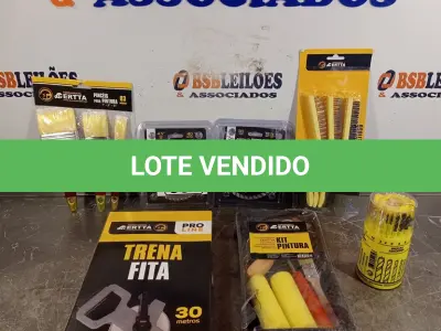 LOTE 034 - 01 TRENA 30METROS, ESCOVA DE AÇO, PINCEIS, KIT PINTURA, 02 DISCOS E 01 KIT BROCA. (NO ESTADO) ATENÇÃO! FAZER A VISITAÇÃO ANTES DE ARREMATAR, NÃO SABEMOS SE FUNCIONA. LEILÃO NÃO TEM GARANTIA E NEM DEVOLUÇÃO, SUJEITO A POSSÍVEIS AVARIAS VISÍVEIS/OCULTAS E/OU AUSÊNCIA DE COMPONENTES.