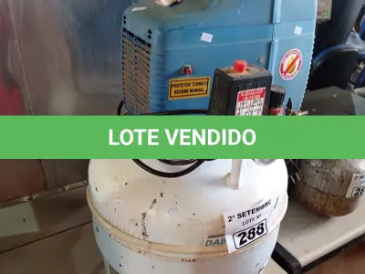 LOTE 288 - 01 COMPRESSOR DE AR ODONTOLÓGICO MARCA DABIATLANTE. (NO ESTADO) ATENÇÃO! FAZER A VISITAÇÃO ANTES DE ARREMATAR, NÃO SABEMOS SE FUNCIONA. LEILÃO NÃO TEM GARANTIA E NEM DEVOLUÇÃO, SUJEITO A POSSÍVEIS AVARIAS VISÍVEIS/OCULTAS E/OU AUSÊNCIA DE COMPONENTES.